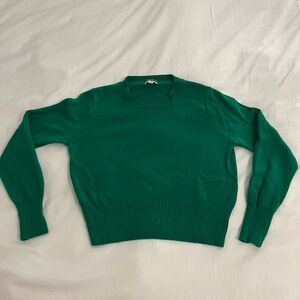 J. Crew Emerald Green Crew Neck Sweater